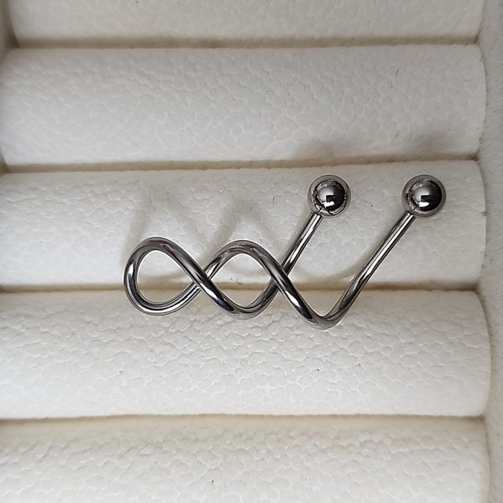 Belly BUTTON RING  Surgical STEEL 14G